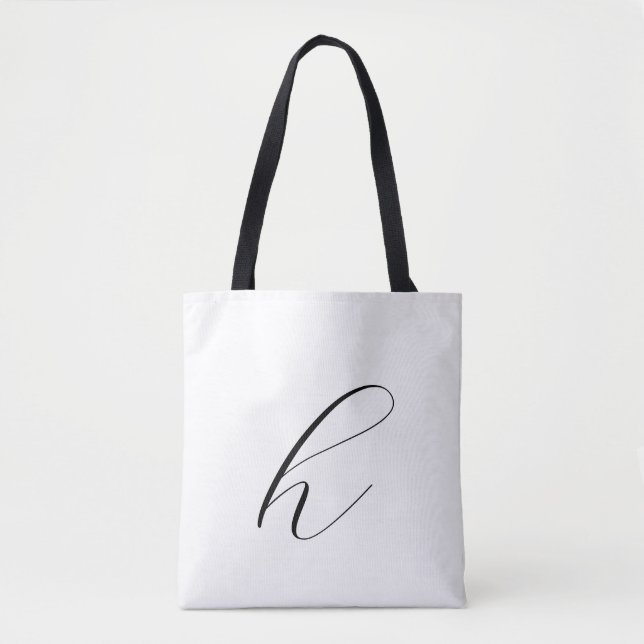 Simple lower case letter  tote bag (Front)