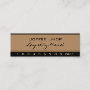 Simple Loyalty Gold Black Punch Card