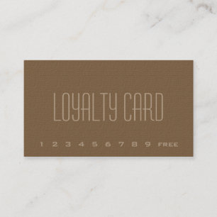 Simple Loyalty Punch Card