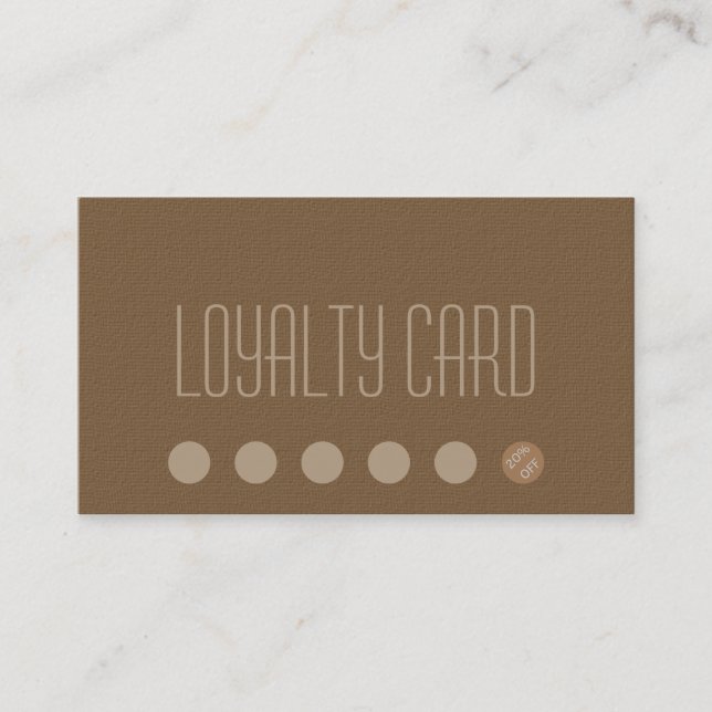 Simple Loyalty Punch Card (Front)
