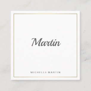 Simple Lux Square Business Card