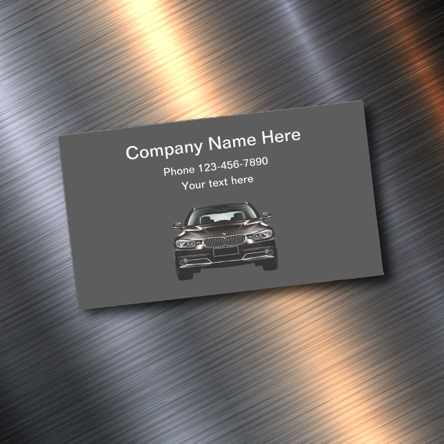 Simple Luxury Automotive Magnetic Business Card (Creator Uploaded)