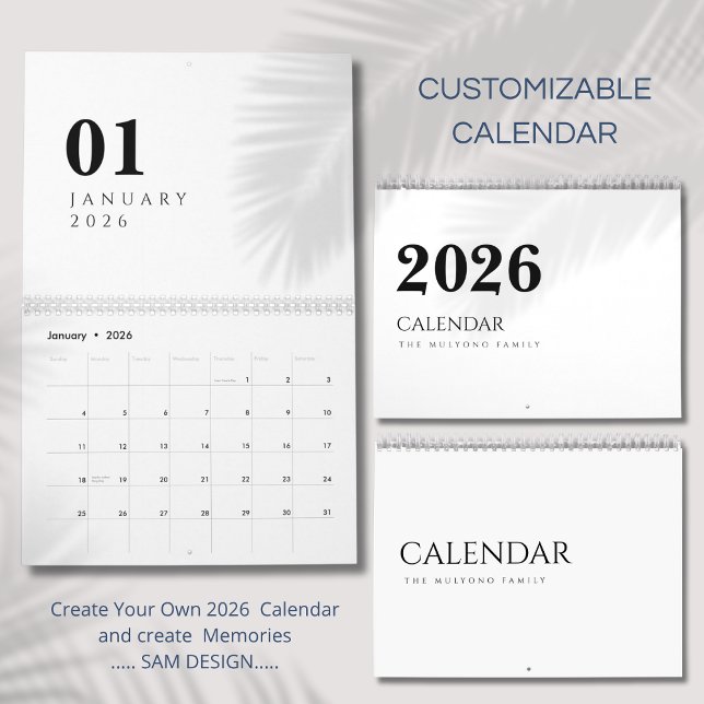 Simple Luxury Design Calendar (Creator Uploaded)