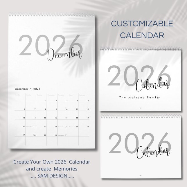 Simple Luxury Design Calendar (Creator Uploaded)