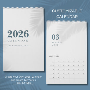 Simple Luxury Design Calendar