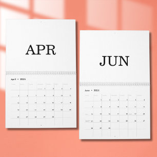 Simple Luxury Design Calendar