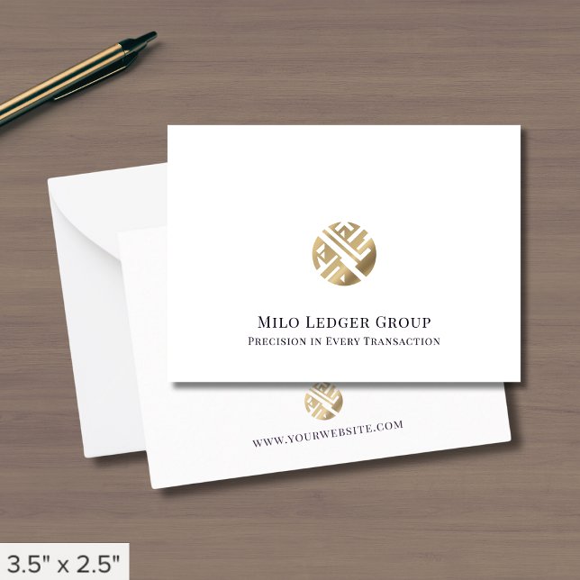 Simple Luxury Gold Logo  Card (Creator Uploaded)