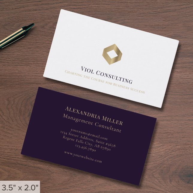 Simple Luxury Logo Business Card (Creator Uploaded)