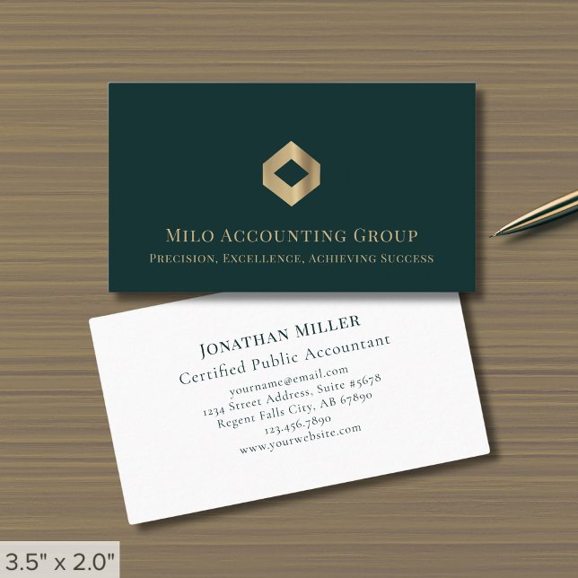 Simple Luxury Logo Business Card (Creator Uploaded)