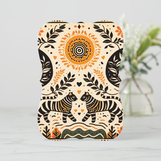 simple madhubani painting (Standing Front)