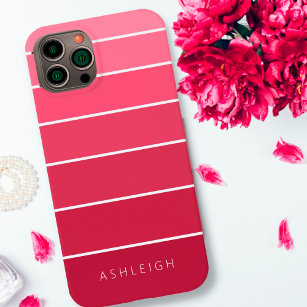 Simple Magenta Pink Monochromatic Colour Blocks Case-Mate iPhone 14 Case
