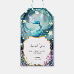 Simple Magical Mermaid Baby Shower Gift Tags