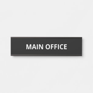 Simple Main Office Door Sign