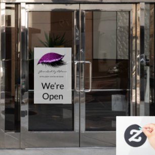 Simple Makeup Beauty Eyelash Glitter We’re Open 