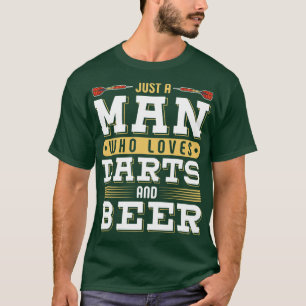 Simple Man Who Loves Beer And Darts T-Shirt