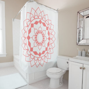 Simple Mandala Shower Curtain