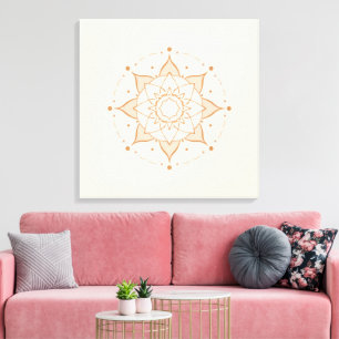 Simple Mandala Wall Art Minimalist S Geomet