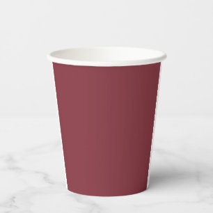 Simple Maroon and dusky pink Wedding Paper Cups