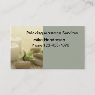 Simple Massage Business Card