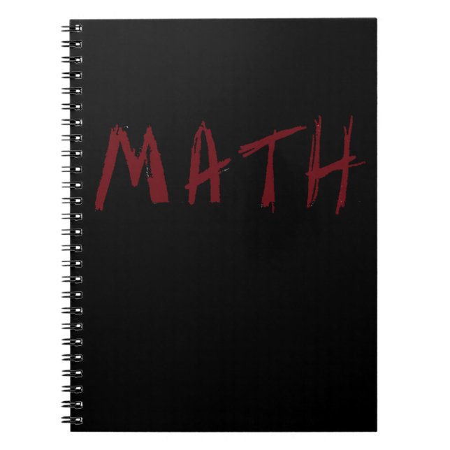 Simple MATH Notebook (Front)