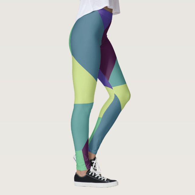 Simple Mathematical Tiling Leggings (Right)