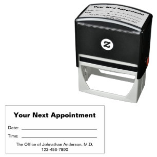 Simple Medical Office Your Next Appointment Self-inking Stamp