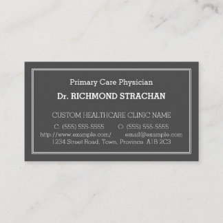 Simple Medical Professional Business Card