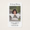 Simple Memorial Photo Sympathy Funeral Prayer Card