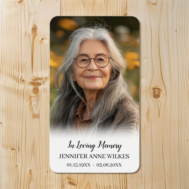 Simple Memorial Poem Sympathy Funeral Prayer Card (Creator Uploaded)