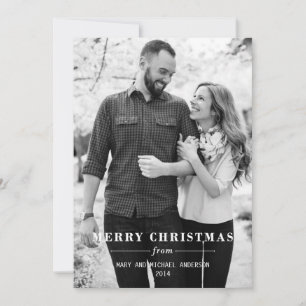Simple Merry Christmas Holiday Card