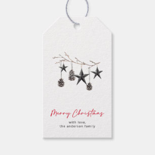  Simple Merry Christmas Ornament Gift Tags
