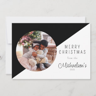 Simple Merry Christmas Photo Holiday Card