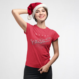 Simple Merry Christmas Script  T-Shirt