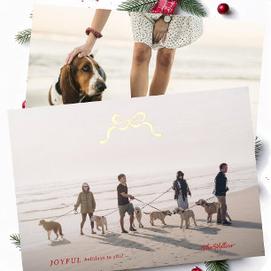 simple merry minimalist photo gold christmas bow