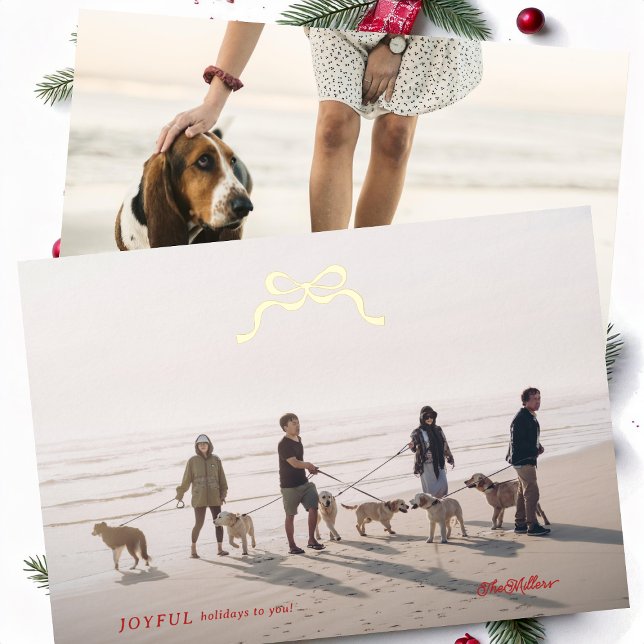 simple merry minimalist photo gold christmas bow  (Creator Uploaded)