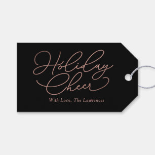 Simple Message EDITABLE COLOR Holiday Gift Tags