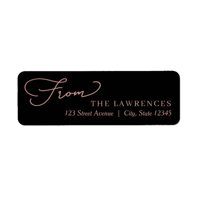 Simple Message EDITABLE COLOR Holiday Label (Front)