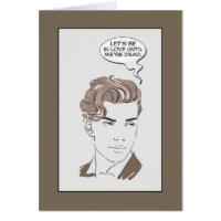 Simple Millennial Romance #1 Anniversary Card