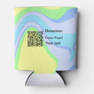 Simple minimal add barcode donations venmo paypal  can cooler