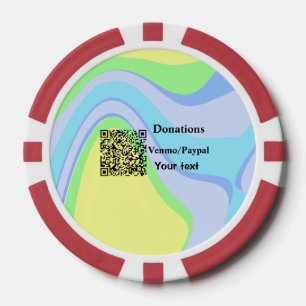 Simple minimal add barcode donations venmo paypal poker chips