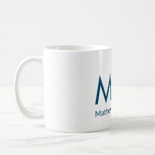 simple minimal add monogram name letter elegant te coffee mug