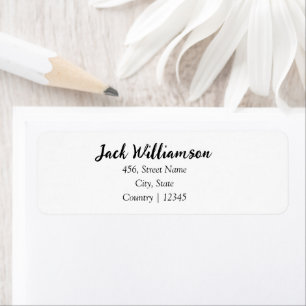 simple minimal add name address pin text custom ed