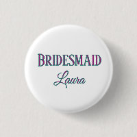 Simple minimal add name bridesmaid  gift year    
