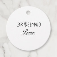 Simple minimal add name bridesmaid  gift year     