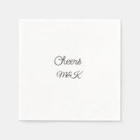 Simple minimal add name cheers couple name custom