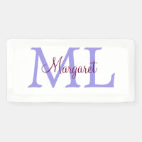 simple minimal add name monogram pink red throw