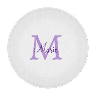 simple minimal add name monogram pink red throw cutting board