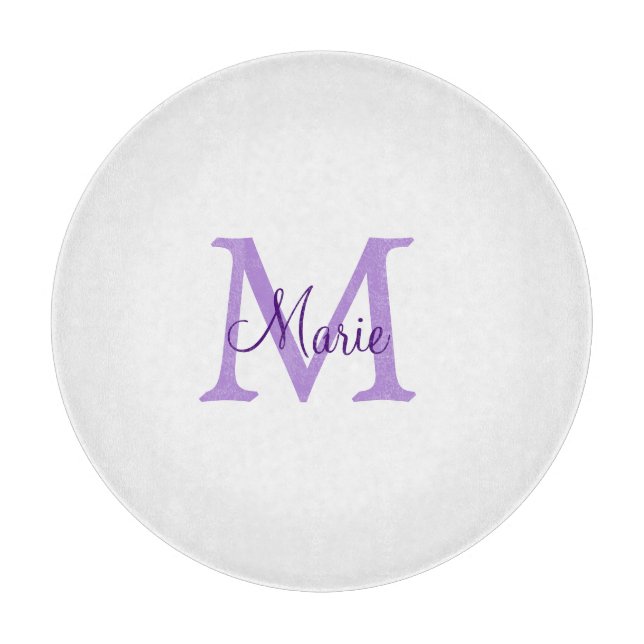 simple minimal add name monogram pink red   throw  cutting board (Front)