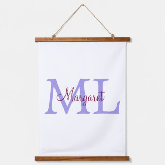 simple minimal add name monogram pink red   throw  hanging tapestry