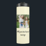 simple minimal add our photo collage name text     thermal tumbler<br><div class="desc">design</div>